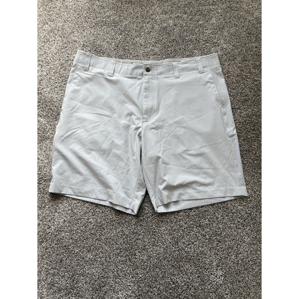Callaway Active Waistband Shorts Mens Size 40 Pockets Inseam 9" Light Gray Solid